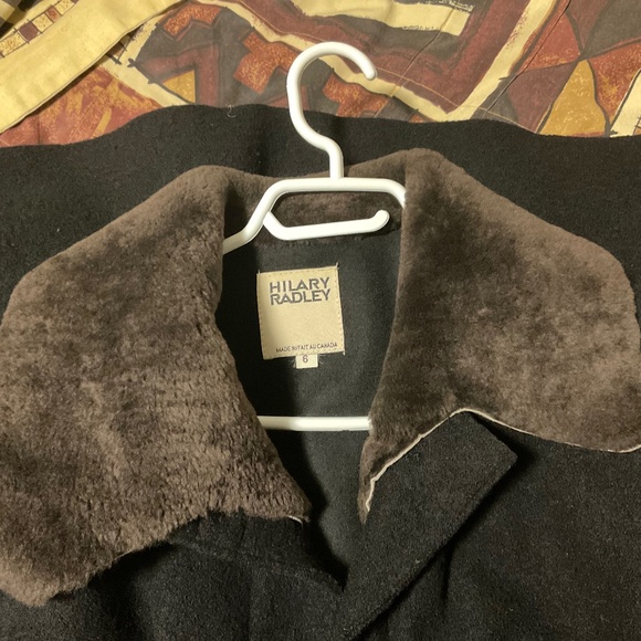 Hilary Radley made in Canada car coat…black size 6 - Picture 1 of 6